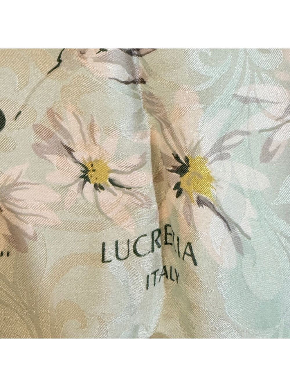 Floral #5 Women's Scarf - Cream and Yellow